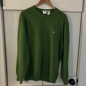 Lacoste Men's Cotton Classic Green Crewneck Sweater
